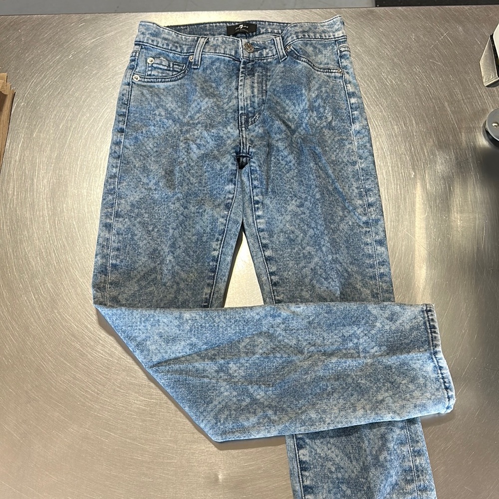 7 For All Mankind skinny laser snake (reed coated)